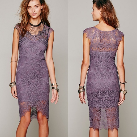 Free People Dresses & Skirts - Free People peek a boo slip dress